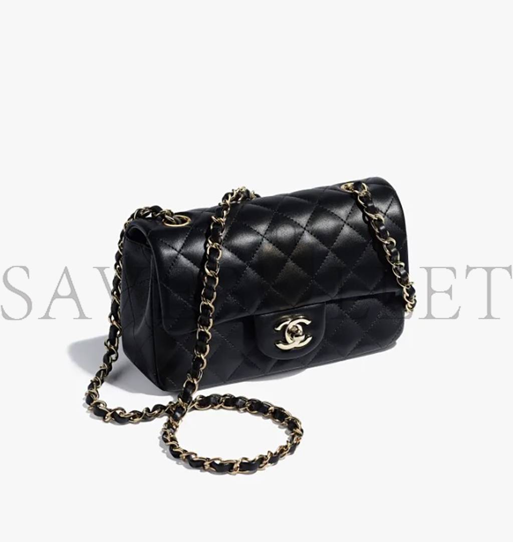 CHANEL MINI FLAP BAG GOLD HARDWARE  A69900 Y04059 94305 (20*12*6cm)